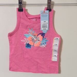 Cat & Jack Pink Floral Tank Top
